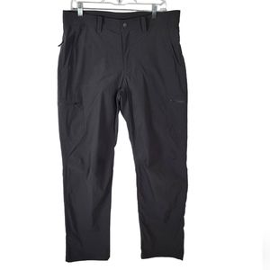 L.L.BEAN WOMEN'S Vista trekking gray mid-rise straight leg pants size 35w-34in